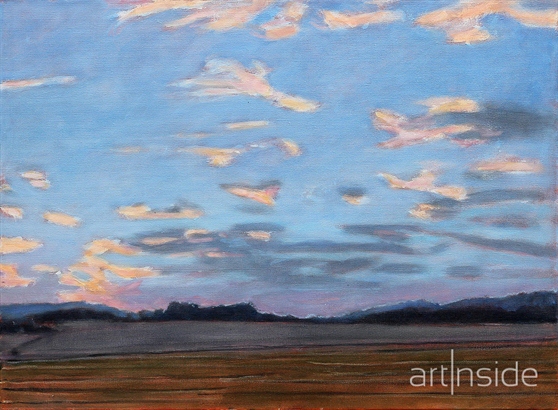 Zachód słońca w Wiśniowej